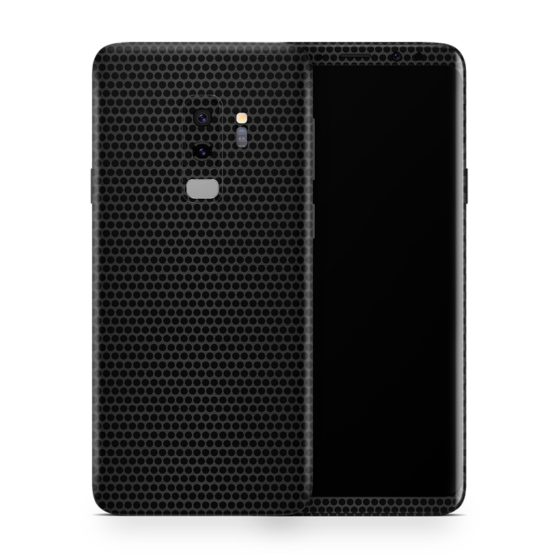 SkinNit Decal Sticker Skin Samsung Galaxy S9 Plus Matrix Black (Decal Skin)