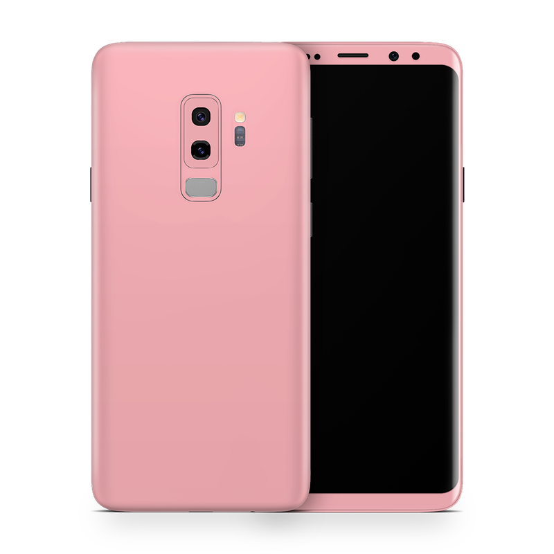 SkinNit Decal Sticker Skin Samsung Galaxy S9 Plus Pastel Pink (Decal Skin)