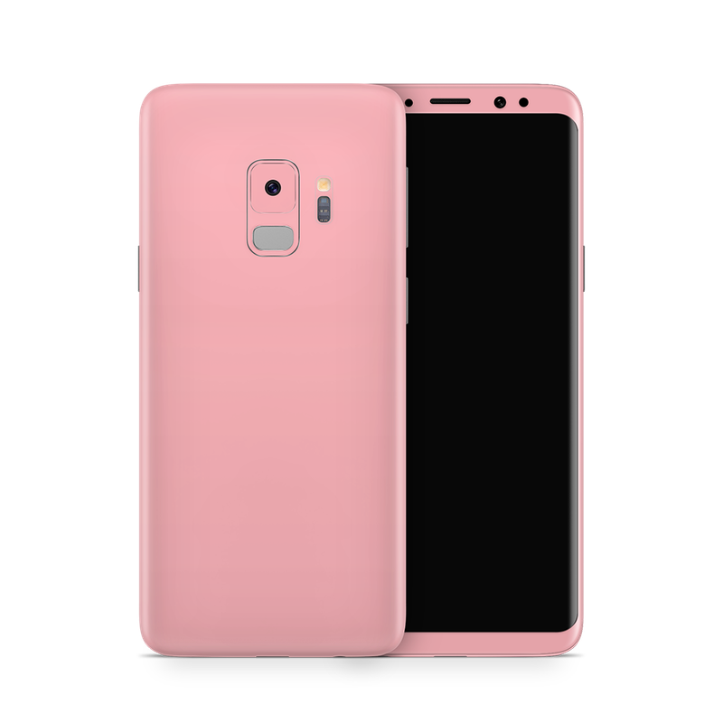 SkinNit Decal Sticker Skin Samsung Galaxy S9 Pastel Pink (Decal Skin)