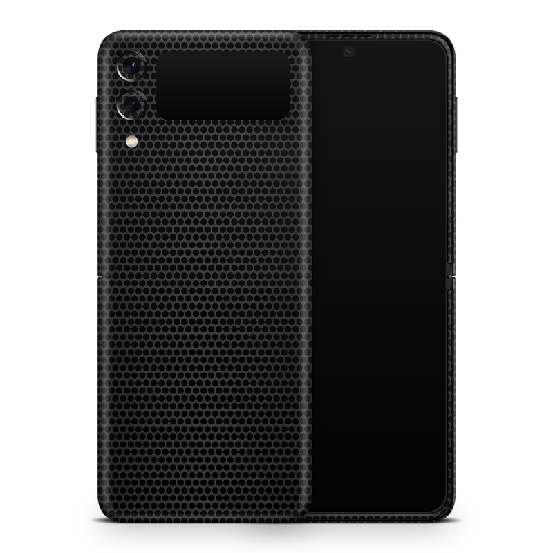SkinNit Decal Sticker Skin Samsung Galaxy Z Flip 3 Matrix Black (Decal Skin)