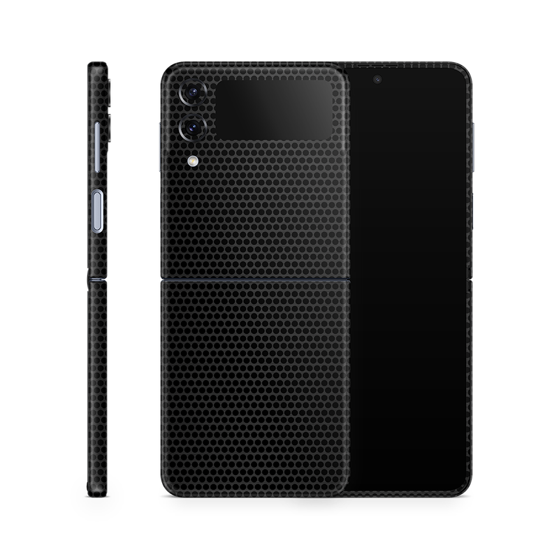 SkinNit Decal Sticker Skin Samsung Galaxy Z Flip 4 Matrix Black (Decal Skin)