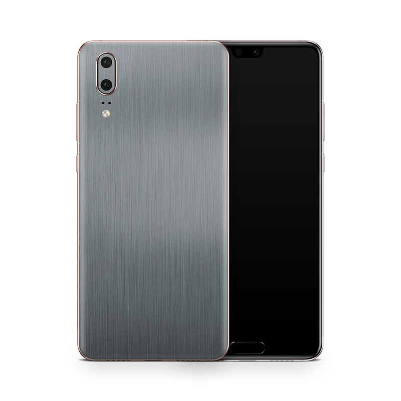 SkinNit Decal Sticker Skin Huawei P20 Brushed Aluminum (Decal Skin)