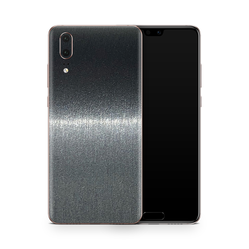 SkinNit Decal Sticker Skin Huawei P20 Brushed Steel (Decal Skin)