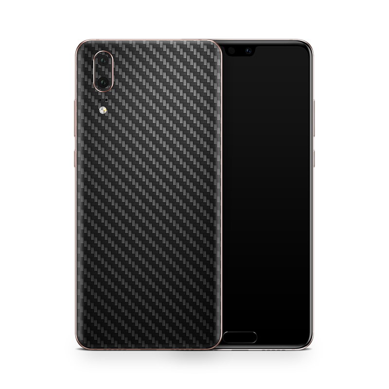 SkinNit Decal Sticker Skin Huawei P20 Carbon Fiber Black (Decal Skin)