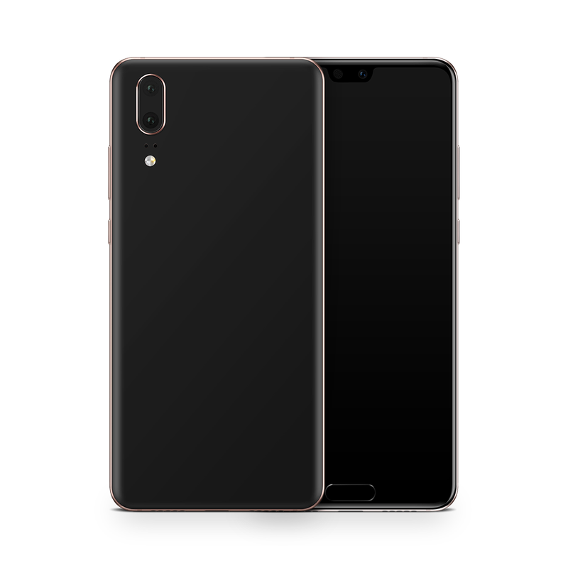 SkinNit Decal Sticker Skin Huawei P20 Matte Black (Decal Skin)