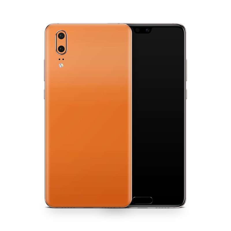 SkinNit Decal Sticker Skin Huawei P20 Matte Orange (Decal Skin)