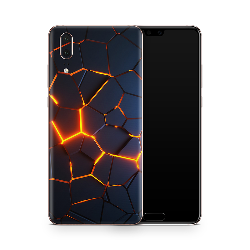 SkinNit Decal Sticker Skin Huawei P20 Premium Lava (Decal Skin)