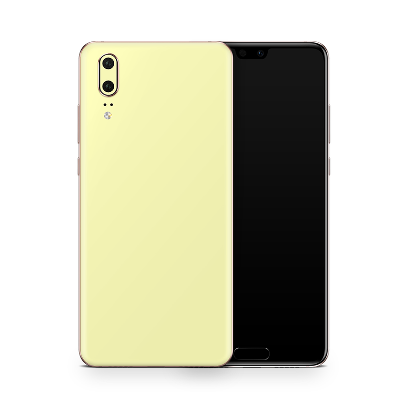 SkinNit Decal Sticker Skin Huawei P20 Pro Pastel Yellow (Decal Skin)