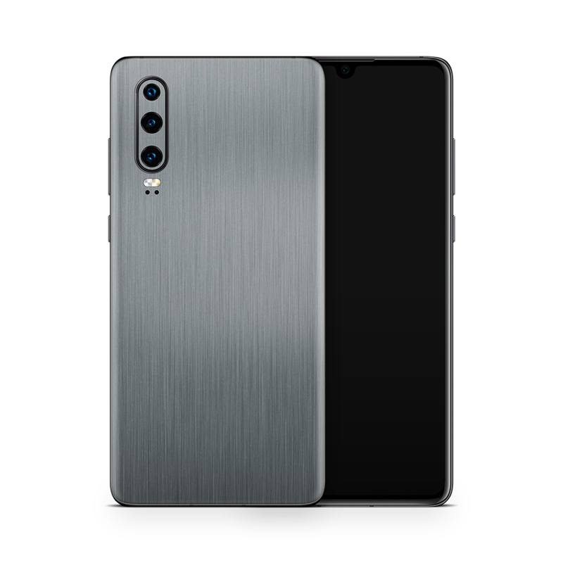 SkinNit Decal Sticker Skin Huawei P30 Lite Brushed Aluminum (Decal Skin)
