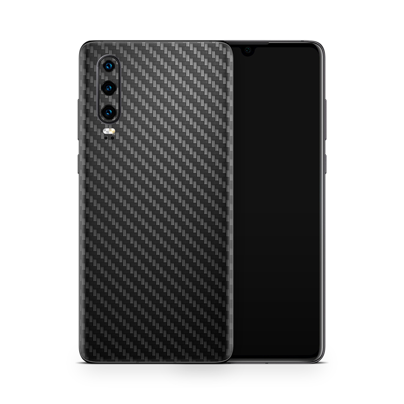 SkinNit Decal Sticker Skin Huawei P30 Lite Carbon Fiber Black (Decal Skin)