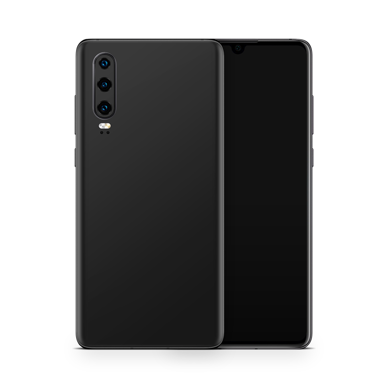 SkinNit Decal Sticker Skin Huawei P30 Matte Black (Decal Skin)