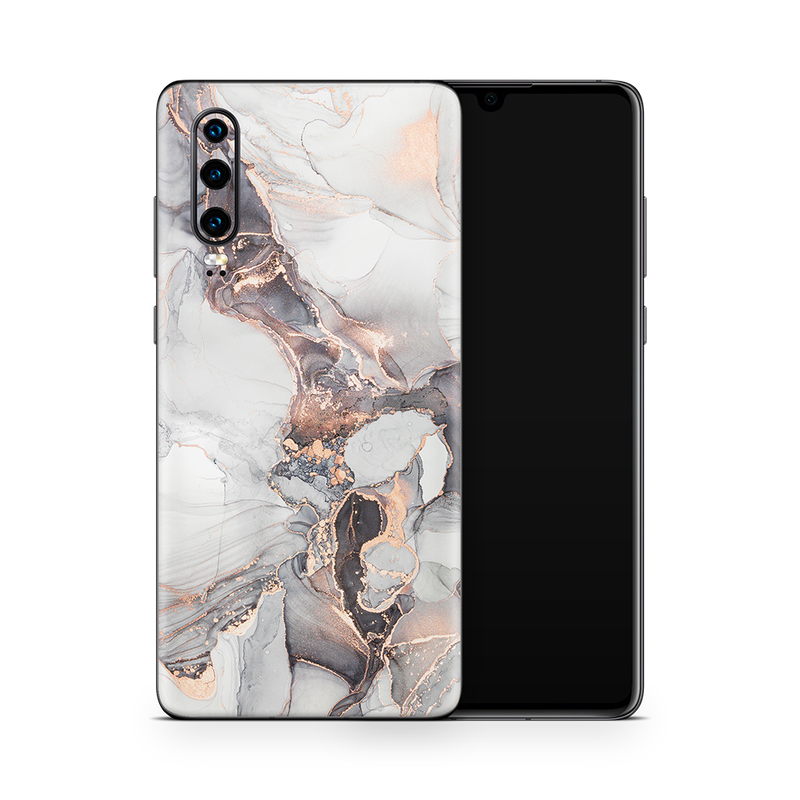 SkinNit Decal Sticker Skin Huawei P30 Lite Marble Mystic (Decal Skin)