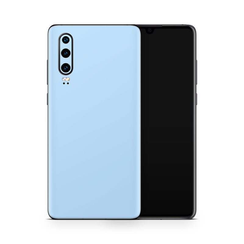 SkinNit Decal Sticker Skin Huawei P30 Pastel Blue (Decal Skin)