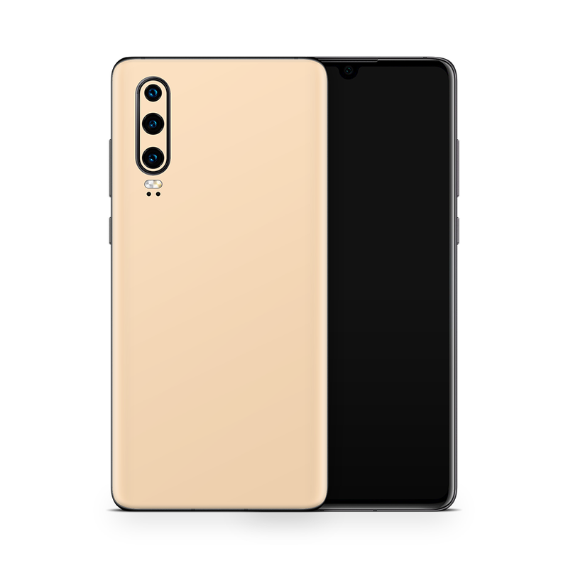 SkinNit Decal Sticker Skin Huawei P30 Pastel Orange (Decal Skin)