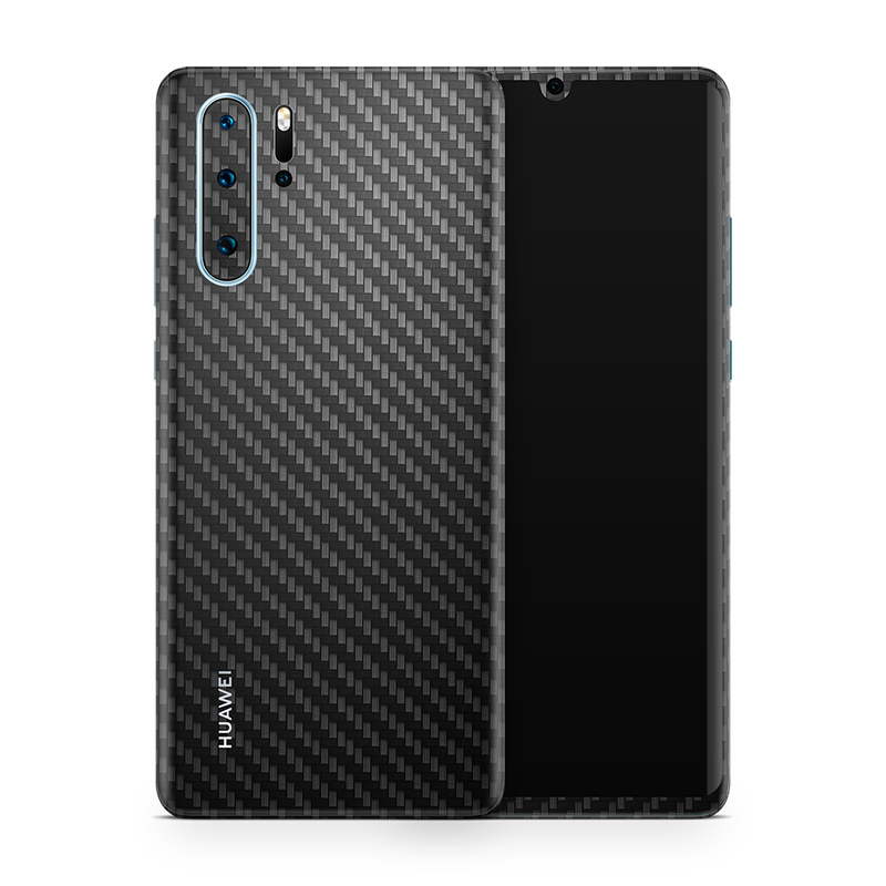SkinNit Decal Sticker Skin Huawei P30 Pro Carbon Fiber Black (Decal Skin)