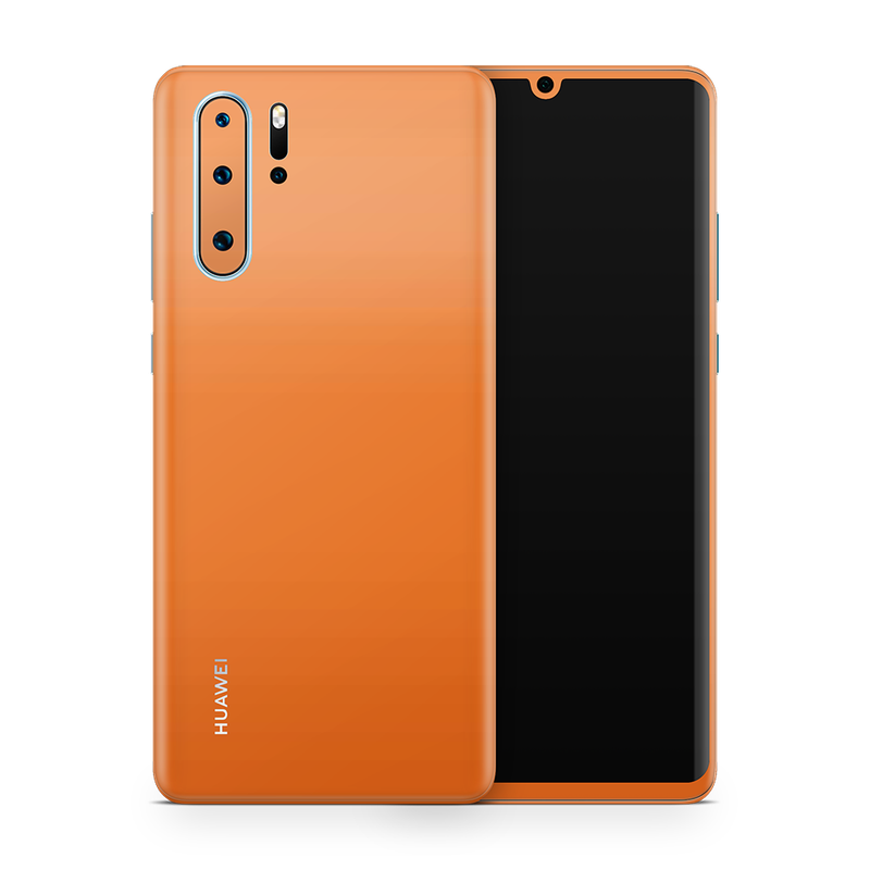 SkinNit Decal Sticker Skin Huawei P30 Pro Matte Orange (Decal Skin)