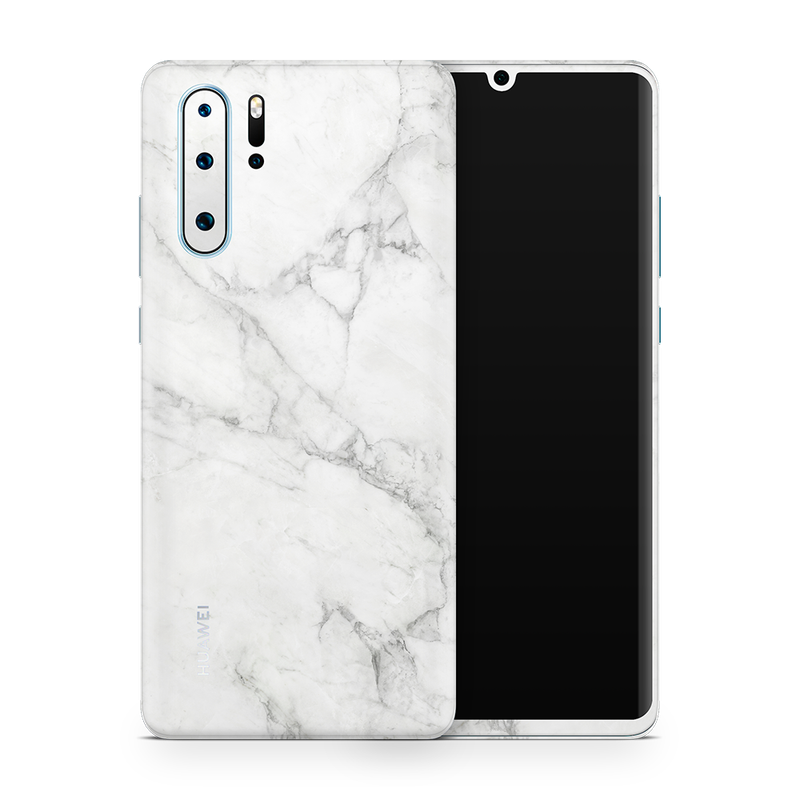 SkinNit Decal Sticker Skin Huawei P30 Pro Marble White (Decal Skin)