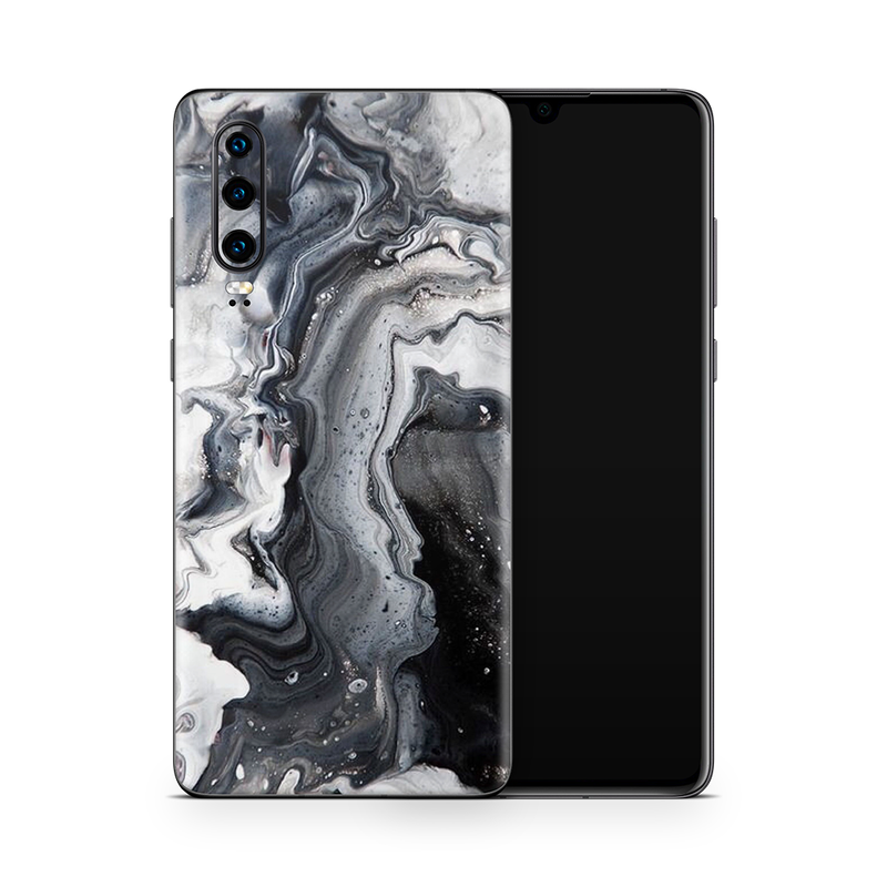 SkinNit Decal Sticker Skin Huawei P30 Lite Marble White Desert (Decal Skin)