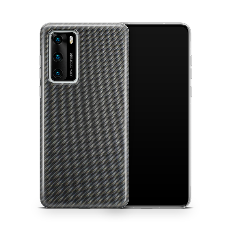 SkinNit Decal Sticker Skin Huawei P40 Carbon Fiber Anthracite (Decal Skin)