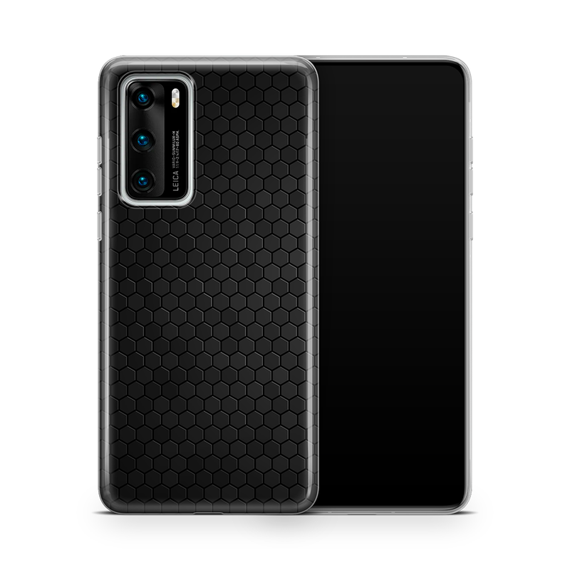 SkinNit Decal Sticker Skin Huawei P40 Honeycomb Black (Decal Skin)