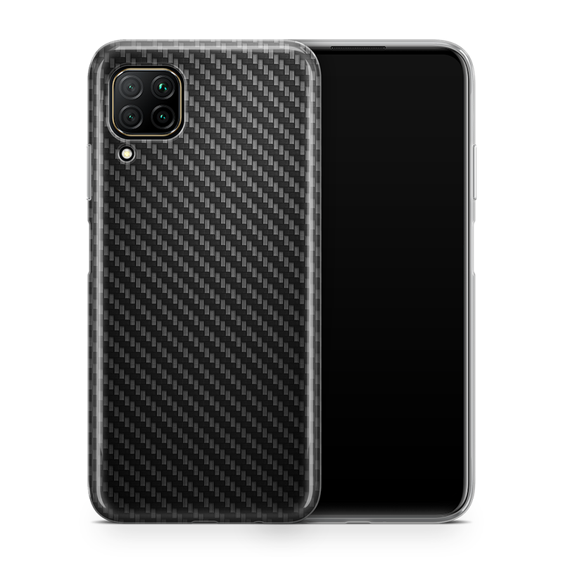 SkinNit Decal Sticker Skin Huawei P40 Lite Carbon Fiber Black (Decal Skin)