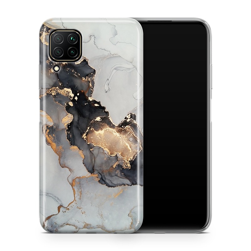 SkinNit Decal Sticker Skin Huawei P40 Lite Marble White Gold (Decal Skin)