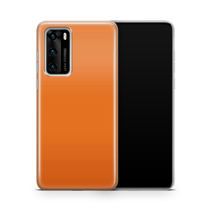 SkinNit Decal Sticker Skin Huawei P40 Matte Orange (Decal Skin)