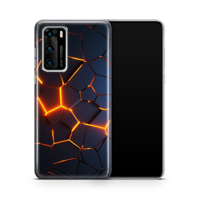 SkinNit Decal Sticker Skin Huawei P40 Premium Lava (Decal Skin)