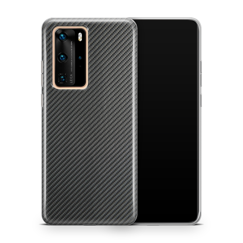 SkinNit Decal Sticker Skin Huawei P40 Pro Carbon Fiber Anthracite (Decal Skin)