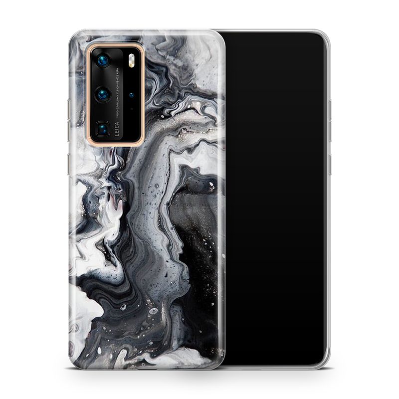 SkinNit Decal Sticker Skin Huawei P40 Pro Marble White Desert (Decal Skin)