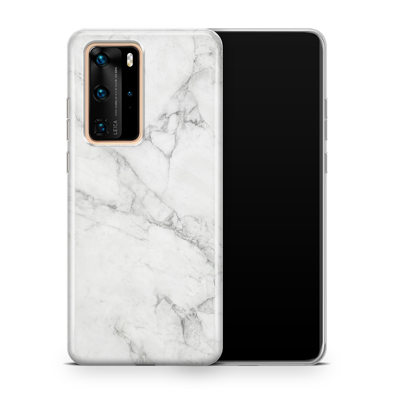 SkinNit Decal Sticker Skin Huawei P40 Pro Marble White (Decal Skin)