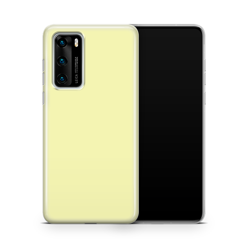 SkinNit Decal Sticker Skin Huawei P40 Pastel Yellow (Decal Skin)