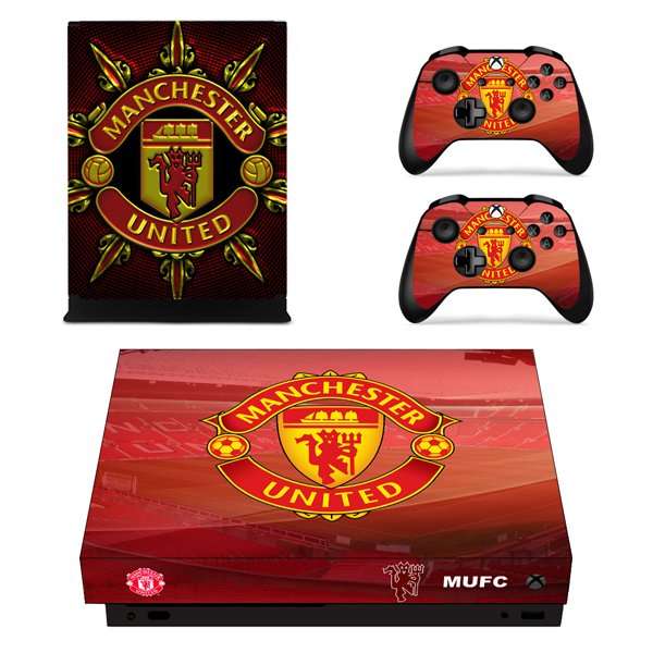 SkinNit Decal Sticker Skin For Xbox One X: Manchester United 2016