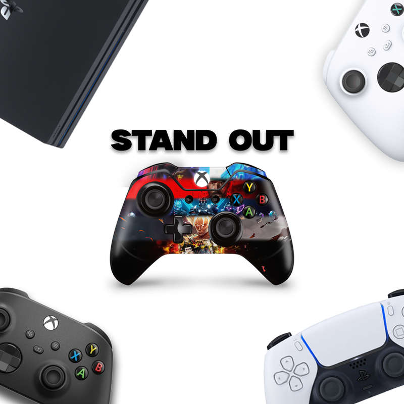 SkinNit Decal Sticker Skin For Xbox One: Chrome Red (Textured)