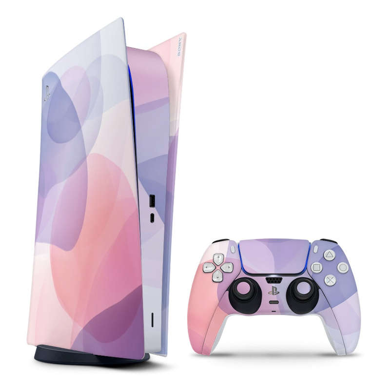 Decal Sticker Skin For PS5 Digital: Soft Pastel Fusion