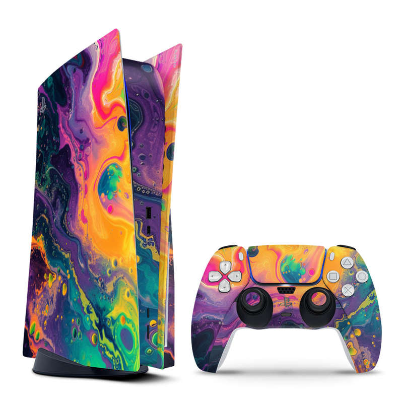 Decal Skin Sticker Compatible with PS5: Acrylic Splash