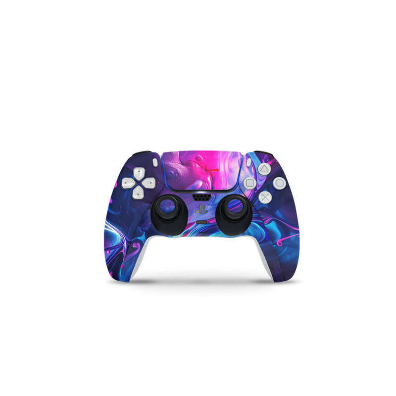 Decal Skin Sticker Compatible with PS5 Slim Digital (No Disk): Abundant Fluid Art