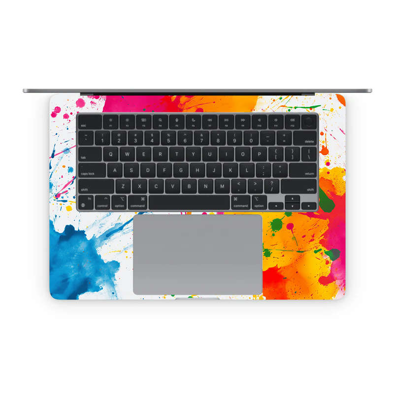 Apple MacBook Decal Skin Sticker: Colorful Paint Splash