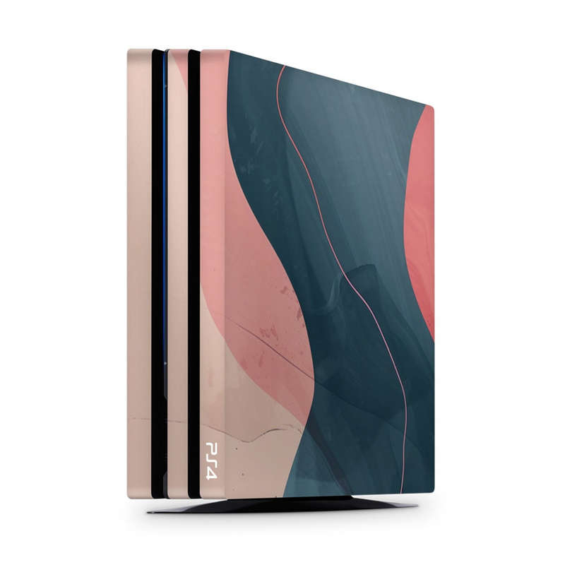 Decal Skin Sticker for PS4 Pro: Modern Abstract Waves
