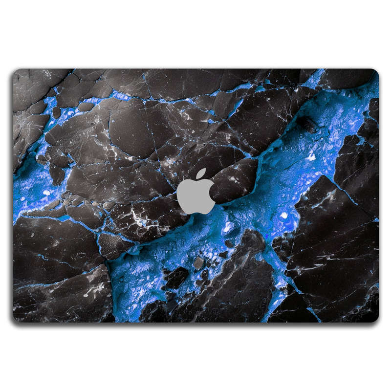Apple MacBook Decal Skin Sticker: Carbon Stone Blue