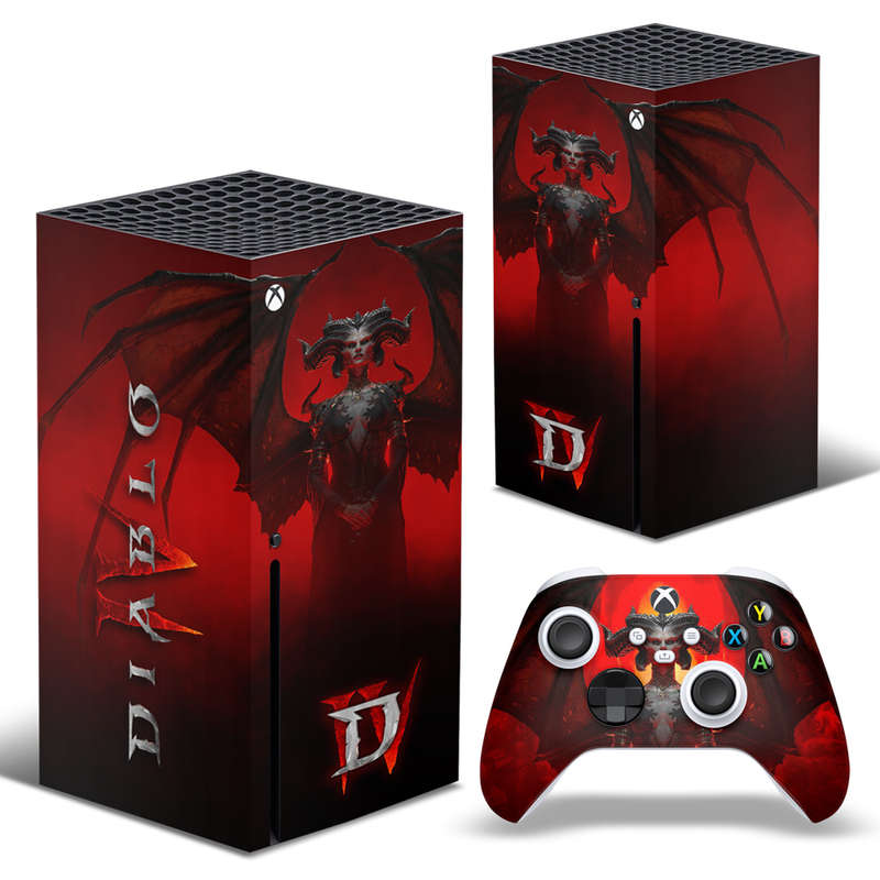 SkinNit Decal Sticker Skin For Xbox Series X: Diablo IV