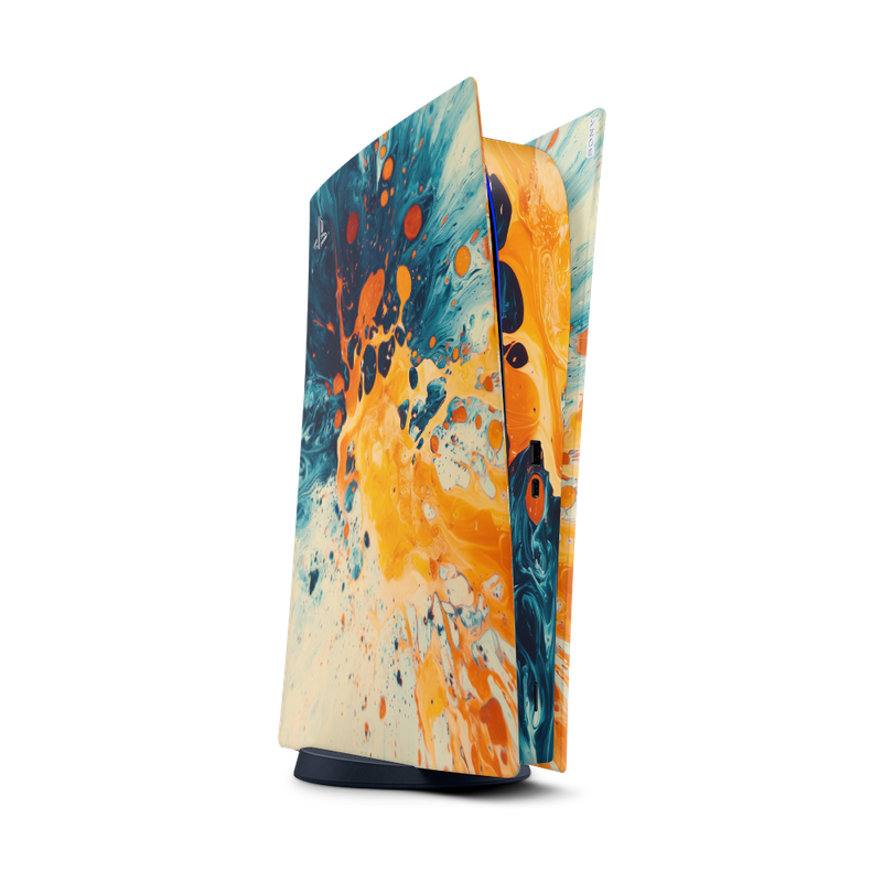 Decal Sticker Skin For PS5 Digital: Abstract Splash Art