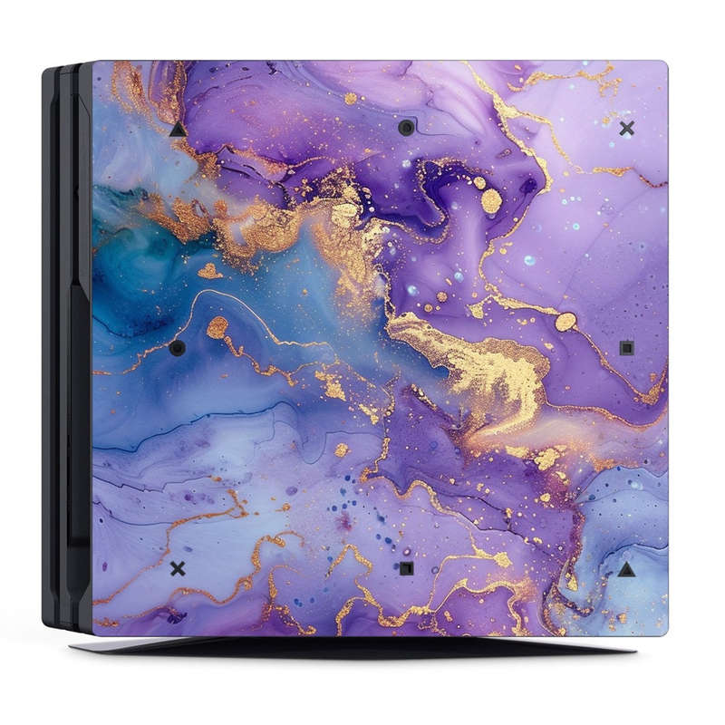 Decal Skin Sticker for PS4 Pro: Abstract Purple Marble