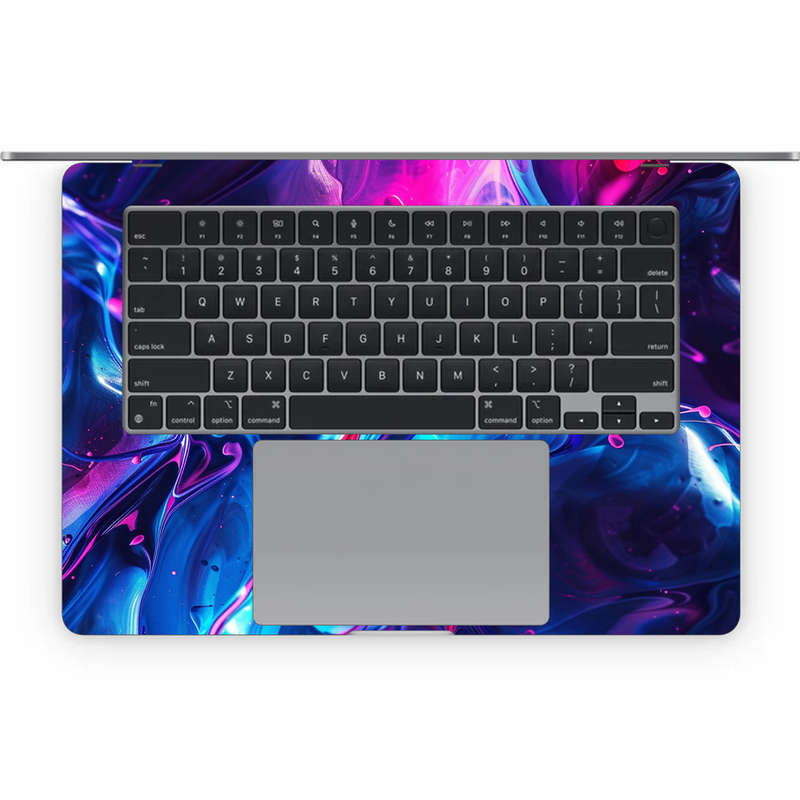 Apple MacBook Decal Skin Sticker: Abundant Fluid Art