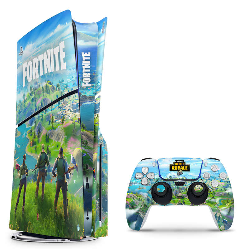 SkinNit Decal Sticker Skin For PS5 Slim : Fortnite