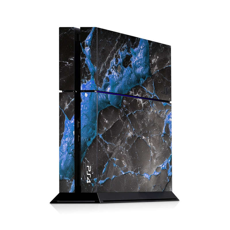 Decal Skin Sticker for PS4: Carbon Stone Blue