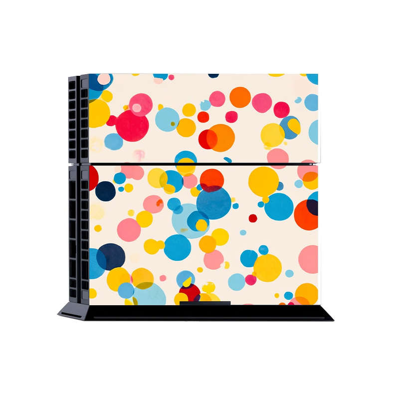 Decal Skin Sticker for PS4: Vibrant Polka Dots