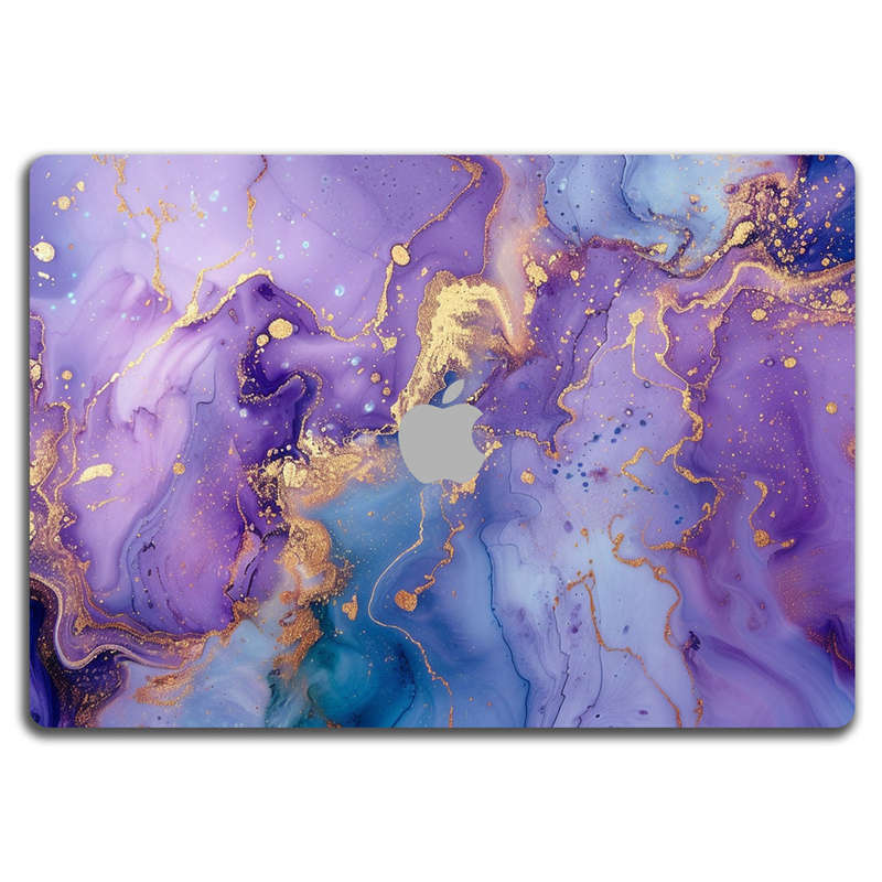 Apple MacBook Decal Skin Sticker: Abstract Purple Marble