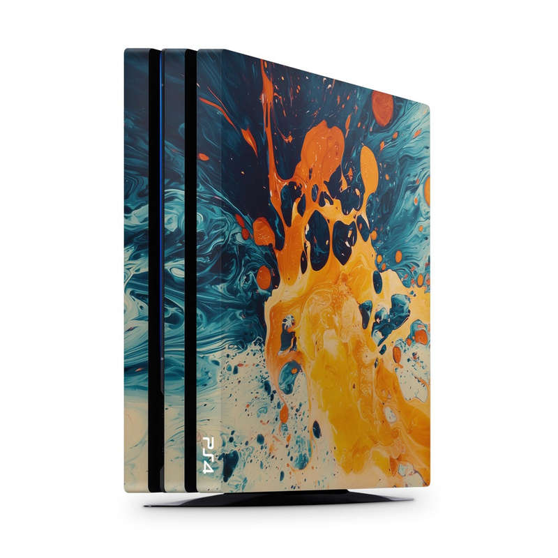 Decal Skin Sticker for PS4 Pro: Abstract Splash Art