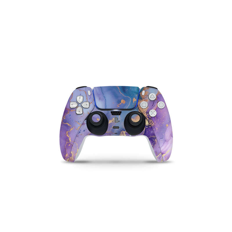 Decal Skin Sticker Compatible with PS5: Abstract Purple Marble